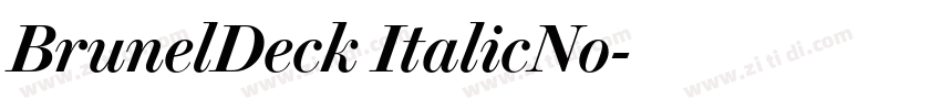 BrunelDeck ItalicNo字体转换